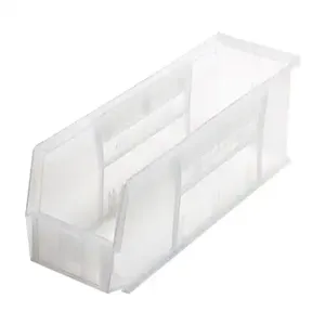 QUANTUM STORAGE SYSTEMS QUS238CL Stack And Hang Bin, Clear View, 18 x 5-1/2 x 5 Inch Size | CG9DGW