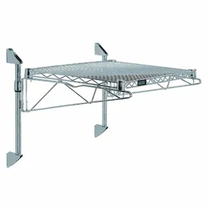 QUANTUM STORAGE SYSTEMS WC14-CB1448GY Wire Cantilever, 48 Inch x 14 Inch, 1 Shelves, 800 lb Load Capacity per Shelf | CT8JLF 60TU33