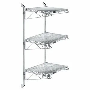 QUANTUM STORAGE SYSTEMS WC54-CB2436C Wire Cantilever, 36 Inch x 24 Inch, 3 Shelves, 800 lb Load Capacity per Shelf | CT8JLB 60TV09