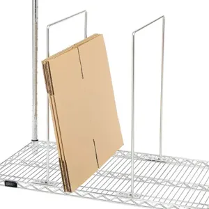 QUANTUM STORAGE SYSTEMS WCSD-2414 Wire Carton Divider, 24 x 14 Inch Size, Chrome | CG9HVZ