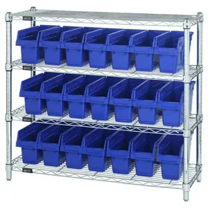 QUANTUM STORAGE SYSTEMS WR4-39-1236-801 Bin Center, 8 Inch Bin, 12 x 36 x 39 Inch Size, 4 Shelves, 21 Bins | CG9HKC