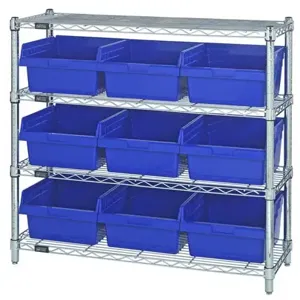 QUANTUM STORAGE SYSTEMS WR4-39-1236-809 Bin Center, 8 Inch Bin, 12 x 36 x 39 Inch Size, 4 Shelves, 9 Bins | CG9HKF