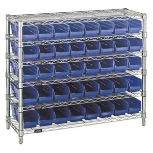 QUANTUM STORAGE SYSTEMS WR6-36-1236-101 Bin Center, 12 x 36 x 36 Inch Size, 6 Shelf, 40 Bins | CG9DJJ