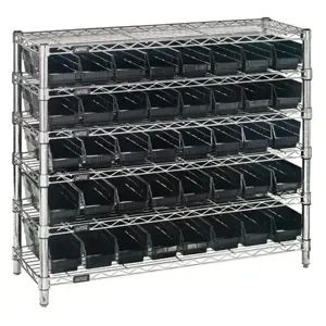 QUANTUM STORAGE SYSTEMS WR6-36-1236-101CO Bin Center, Conductive, 12 x 36 x 36 Inch Size, 6 Shelf, 40 Bins | CG9DJN