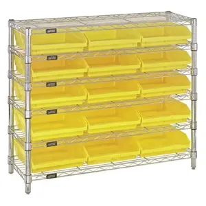 QUANTUM STORAGE SYSTEMS WR6-36-1236-109 Bin Center, 12 x 36 x 36 Inch Size, 6 Shelf, 15 Bins | CG9DJM