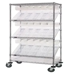 QUANTUM STORAGE SYSTEMS WRCSL5-74-1836-104230CL Bin Package, Clear View, 18 x 36 x 80 Inch Size | CG9FLG