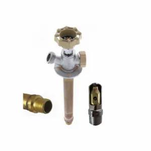 QUARTER BALL QB-108MC Ball Valve Frost Proof Sillcock, Quarter Turn Handwheel, Solder Cup or MNPT, ABS | CT8KDU 49AF77