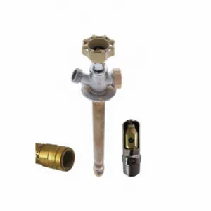 QUARTER BALL QB-108MF Ball Valve Frost Proof Sillcock, Quarter Turn Handwheel, MNPT or FNPT, ABS, Brass | CT8KDP 49AF81