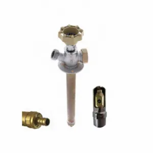 QUARTER BALL QB-110PX5 Ball Valve Frost Proof Sillcock, Quarter Turn Handwheel, PEX, ABS, 1/2 Inch Inlet Size | CT8KDZ 49AF86