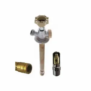 QUARTER BALL QB-114MF Ball Valve Frost Proof Sillcock, Quarter Turn Handwheel, MNPT or FNPT, ABS | CT8KDM 49AF84