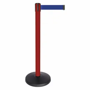 QUEUEWAY QPLUS-21-L5 Barrier Post With Belt, Abs, 40 Inch Post Height | CT8KLY 52NP51