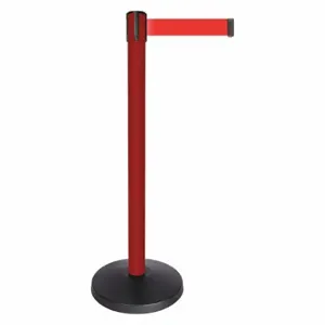 QUEUEWAY QPLUS-21-R5 Barrier Post With Belt, Abs, 40 Inch Post Height | CT8KML 52NP56