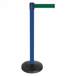 QUEUEWAY QPLUS-23-G7 Barrier Post With Belt, Abs, 40 Inch Post Height, 2 1/2 Inch Post Dia, Abs | CT8KGV 52NP90