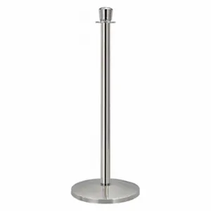 QUEUEWAY QWAY310-3P Urn Top Rope Post, 39 Inch Height, 12 1/4 Inch Base Dia, Polished Stainless Steel | CT8KTC 31MJ10