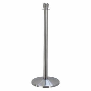 QUEUEWAY QWAY310-3S Urn Top Rope Post, 39 Inch Height, 12 1/4 Inch Base Dia, Satin Stainless Steel | CT8KTD 31MJ12