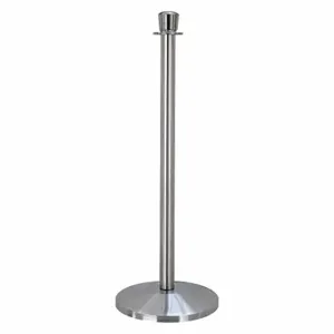 QUEUEWAY QWAY310-3S Urn Top Rope Post, 39 Inch Height, 12 1/4 Inch Base Dia, Satin Stainless Steel | CT8KTD 31MJ12