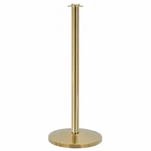 QUEUEWAY QWAY314-2P Contemporary Top Post, 39 Inch Ht, 12 1/4 Inch Base Dia, Polished Brass, Polished Brass | CT8KRY 31MJ17