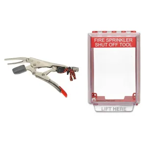 QUICKSTOP TOOL QTC Fire Sprinkler Tool and Wall Mount Case, 5.43 W x 7.55 H x 3.3 D Inch Size Case | CM7NDH