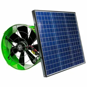 QUIETCOOL AFG SLR-40W Attic Exhaust Fan, Gable Mount, Solar | CT8KWH 787L77