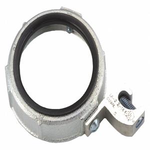 RACO 1218 Grounding Bushing, Zinc Plated, 2 Inch Trade, 1 15/16 Inch Length, Insulated | CH6HRM 52AX65