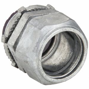 RACO 2833 Compression Conduit Connector, Zinc, 3/4 Inch Trade Size, 1 3/8 Inch Overall Lg, Insulated | CT8KZW 52NE15