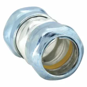 RACO 2924RT Compression Conduit Coupling, Steel, 1 Inch Trade Size, 2 5/16 Inch Overall Lg, Blue/Gray | CT8KYU 52AV12