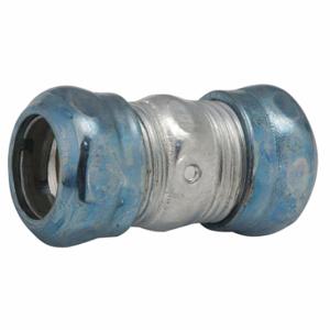 RACO 2956RT Compression Conduit Coupling, Steel, 4 Inch Trade Size, 5 27/32 Inch Overall Lg, Gray | CT8KYZ 206J45