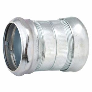 RACO 2956 Compression Conduit Coupling, Steel, 4 Inch Trade Size, 5 1/2 Inch Overall Lg, Gray | CT8KYY 206G84