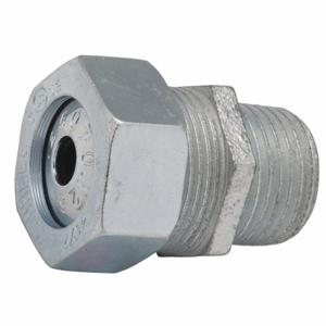 RACO 3703-1 Kabelverbinder mit verbesserter Bewertung, Stahl, 3/4 Zoll Mnpt, 0.25 Zoll bis 0.38 Zoll, Silber | CT8LCD 52AY13
