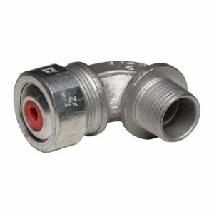 RACO 3794-0 Enhanced Rating Cord Connector, Iron, 1/2 Inch Mnpt, 0.15 Inch To 0.25 Inch, Silver | CT8LBR 52AY16