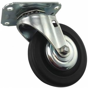 RACO 416P27 Swivel Plate Caster, Polyolefin, 140 lb Capacity, 4 Inch Wheel Dia. | CH6TJA