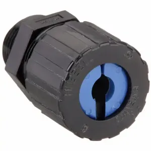 RACO 4703-1 Liquid Tight Cord Connector, Nylon, 3/4 Inch Size MNPT, 0.38 Inch Size to 0.50 in, Black | CT8LCJ 52AY20