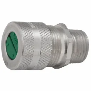 RACO 4801-3 Enhanced Rating Cord Connector, Aluminum, 1/2 Inch Mnpt, 0.25 Inch To 0.31 Inch, Silver | CT8LBK 52AY07