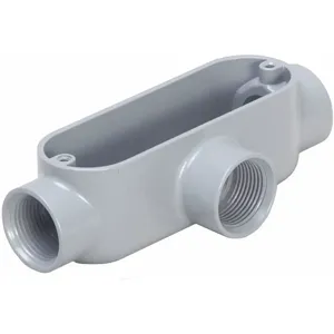 RACO T075 T-Style 3/4 Inch Conduit Outlet Body, Threaded Aluminium, 7.3 cu. Inch | CD2LGH 52AW05