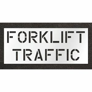 RAE STL-108-11202 Pavement Stencil, klift Traffic, 35 X 15 Inch Message Size | CT8MEG 429X52