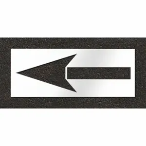 RAE STL-108-5110 Pavement Stencil, Arrow, 30 Inch Width, 78 Inch Height, 0.125 Inch Thick | CT8LYM 429X21