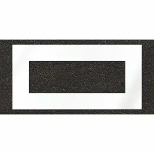 RAE STL-108-5210 Pavement Stencil, Rectangle, 48 Inch Width, 96 Inch Height, 0.125 Inch Thick, Clear | CT8MJQ 429X25