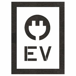 RAE STL-108-52415 Pavement Stencil, Ev Letters/Plug, 32 Inch Height, 22 Inch Width, 0.125 Inch Thick1 Pieces | CT8MCR 419Y90