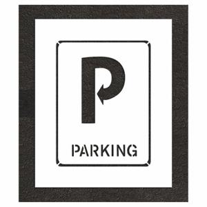 RAE STL-116-52434 Pavement Stencil, 26 Inch Width, 32 Inch Height, 0.0625 Inch Thick | CT8LTN 420A05