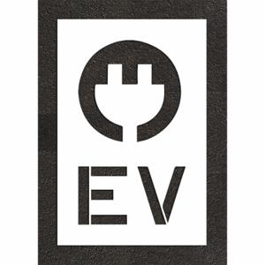 RAE STL-108-53615 Pavement Stencil, Ev Letters/Plug, 44 Inch Height, 28 Inch Width, 0.125 Inch Thick1 Pieces | CT8MCU 419Y92