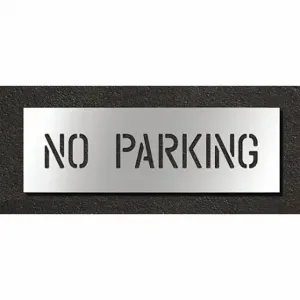 RAE STL-108-70432 Pavement Stencil, No Parking, 0.125 Inch Thick, 10 Inch Height, 31 Inch Width | CT8MGV 429U59