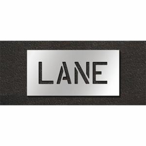 RAE STL-108-70602 Pavement Stencil, Lane, 0.125 Inch Thick, 12 Inch Height, 25 Inch Width | CT8MFL 429U63