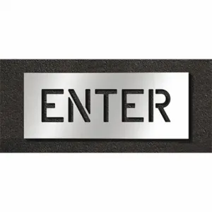 RAE STL-108-70604 Pavement Stencil, Enter, 0.125 Inch Thick, 12 Inch Height, 30 Inch Width | CT8MCG 429U65