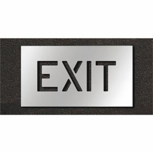 RAE STL-108-70605 Pavement Stencil, Exit, 0.125 Inch Thick, 12 Inch Height, 22 Inch Width | CT8MCX 429U66