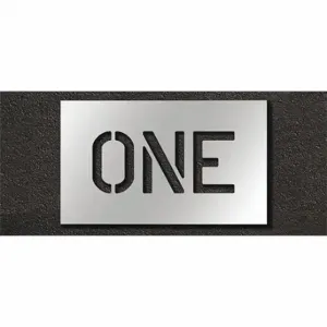 RAE STL-108-70609 Pavement Stencil, One, 0.125 Inch Thick, 12 Inch Height, 20 Inch Width | CT8MHC 429U70