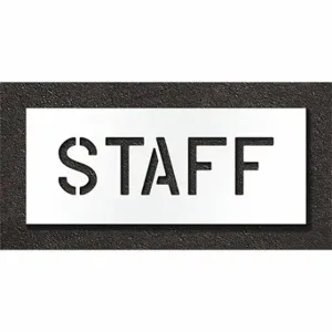 RAE STL-108-70613 Pavement Stencil, Staff, 0.125 Inch Thick, 12 Inch Height, 28 Inch Width | CT8MQY 429U74