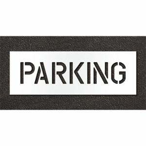 RAE STL-108-70622 Pavement Stencil, Parking, 0.125 Inch Thick, 12 Inch Height, 36 Inch Width | CT8MHW 429U83