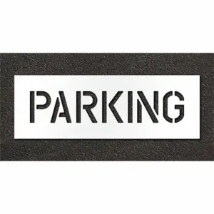 RAE STL-108-70622 Pavement Stencil, Parking, 0.125 Inch Thick, 12 Inch Height, 36 Inch Width | CT8MHW 429U83