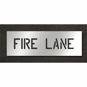 RAE STL-108-70631 Pavement Stencil, Fire Lane, 0.125 Inch Thick, 12 Inch Height, 46 Inch Width, Polyethylene | CT8MDK 429U92