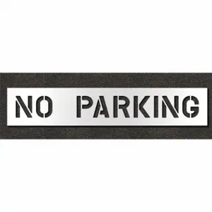 RAE STL-108-70832 Pavement Stencil, No Parking, 0.125 Inch Thick, 14 Inch Height, 74 Inch Width | CT8MGX 429U97